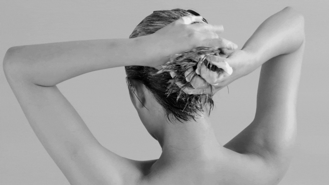 Hair Wash Lather in Hair