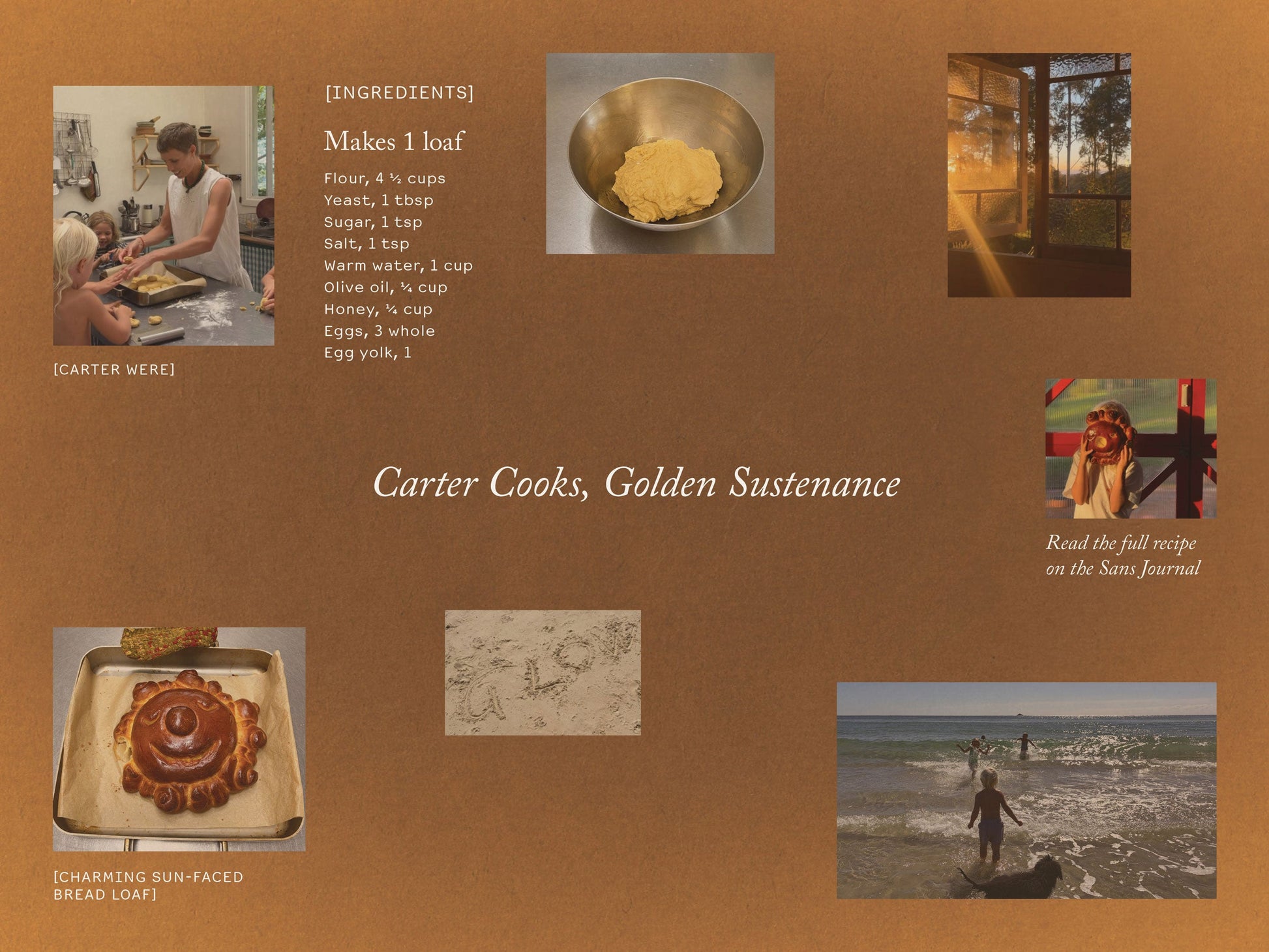 Carter Cooks, Golden Sustenance
